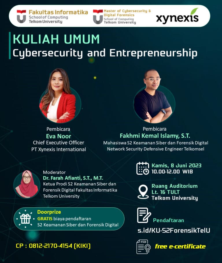 Kuliah Umum tentang Cybersecurity and Entrepreneurship