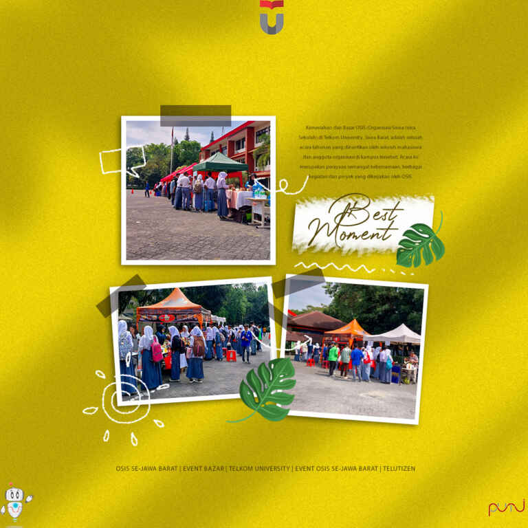 Bazar FOJB Di Depan Gedung H Telkom Univesity