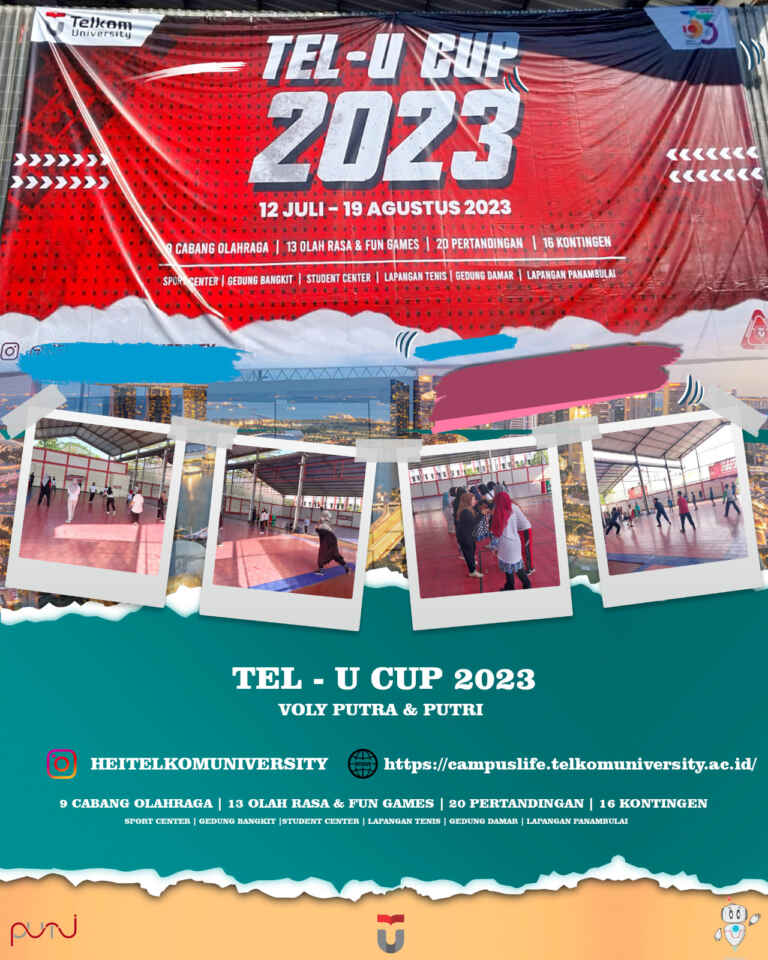 Poster Tel'U Cup Volly putra & Putri
