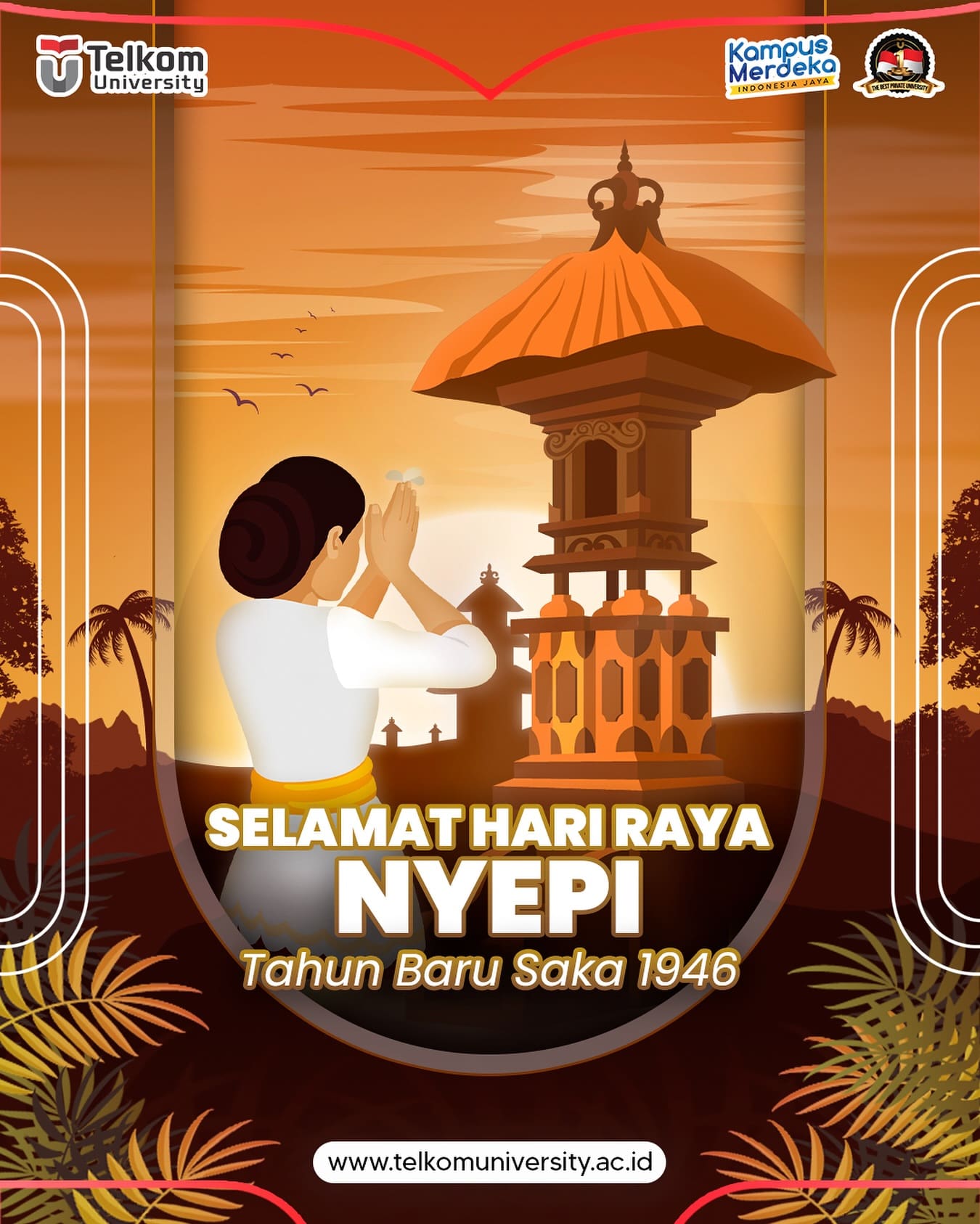HEI TelUtizen! Rahajeng rahina nyepi 2024! Selamat merayakan hari yang