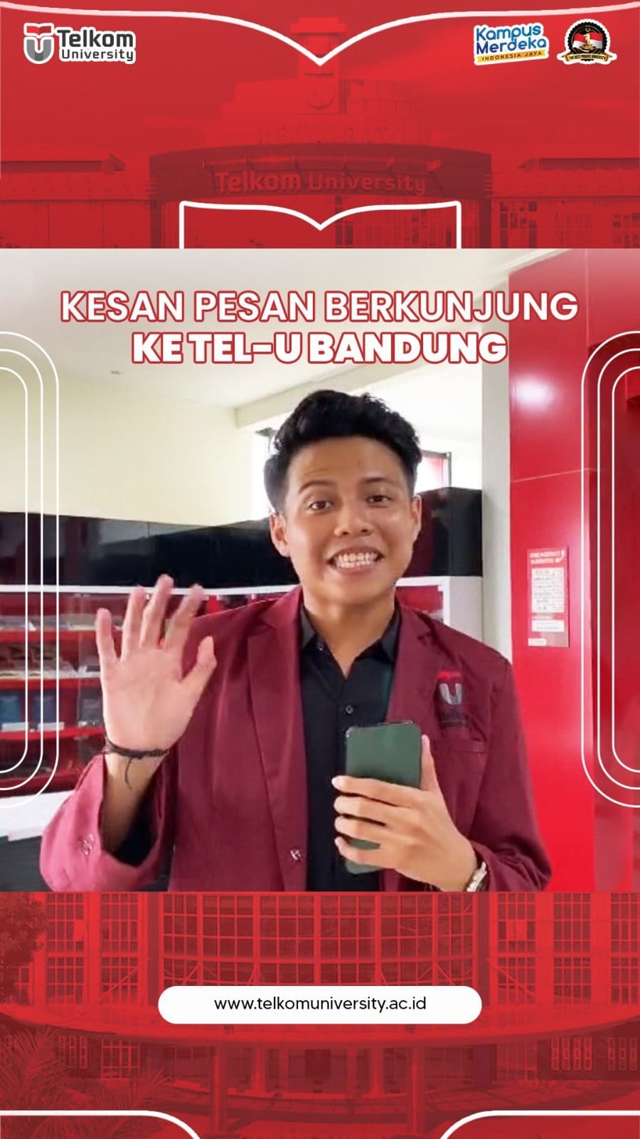 HEI TelUtizen! Siapa yang mau berkunjung ke Tel U Bandung juga?