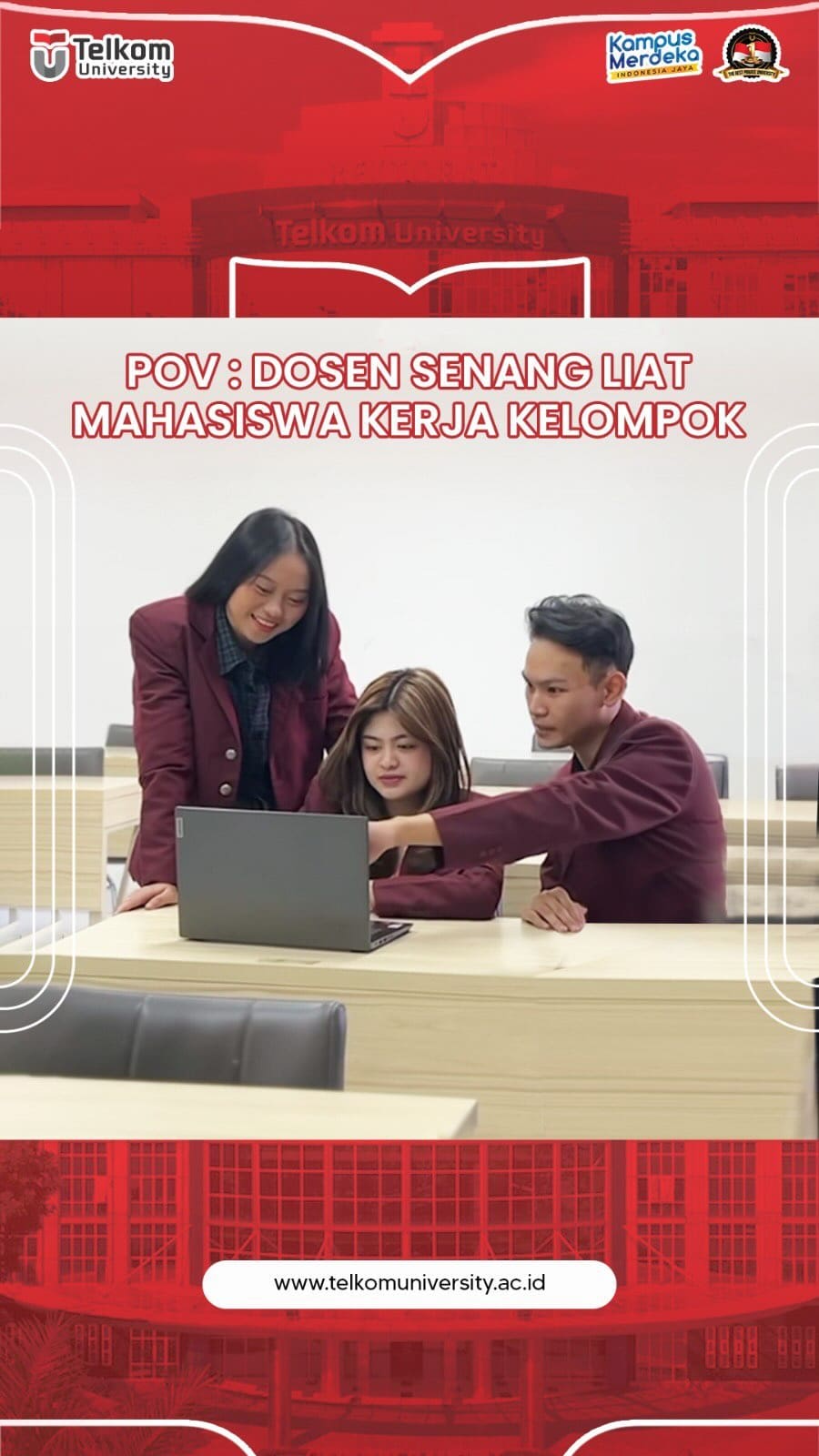 HEI TelUtizen! Siapa yang dikelas juga seperti itu? Eitss tapi