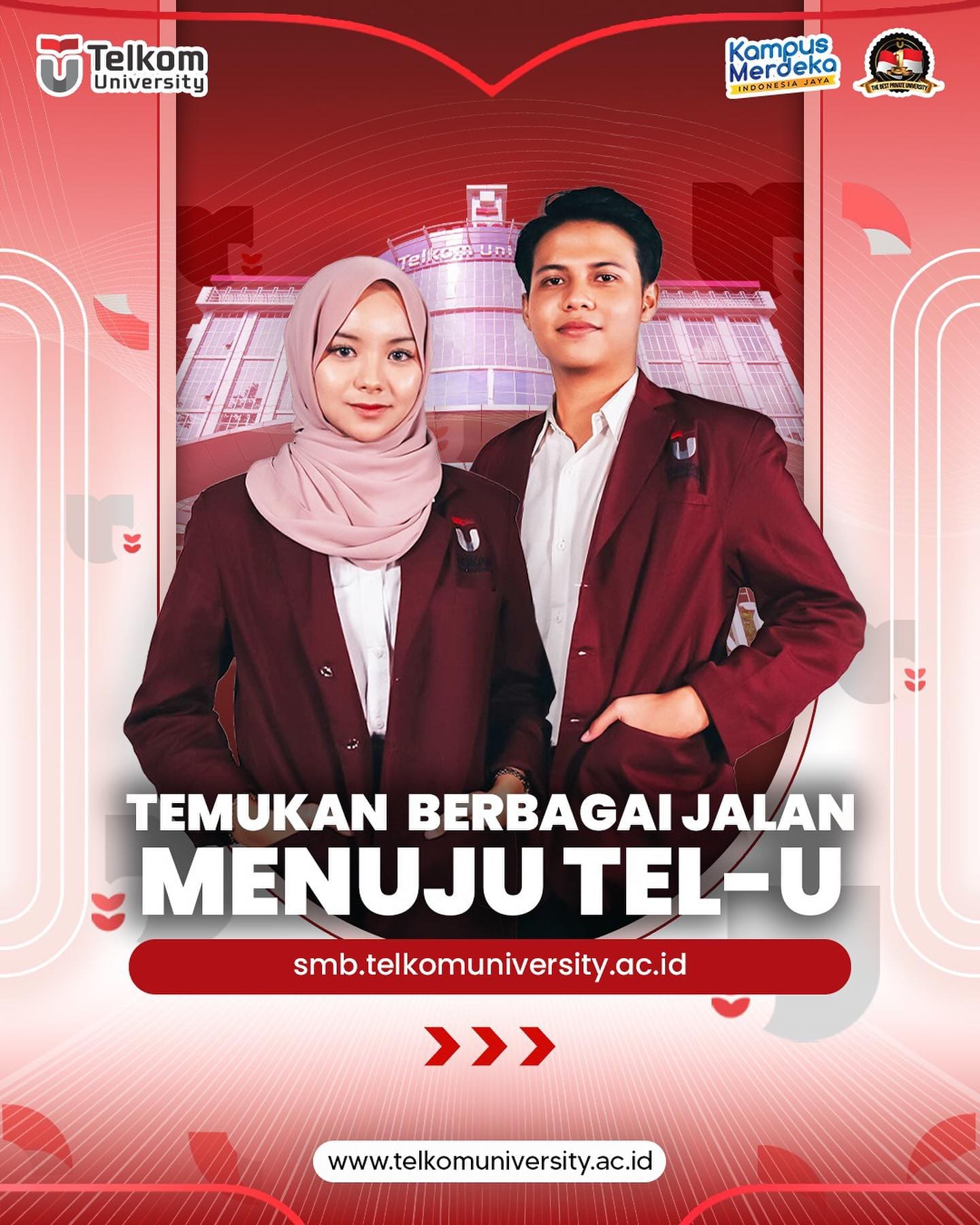 HEI TelUtizen! Temukan Berbagai Jalan Menuju Tel U! Sampai bertemu di