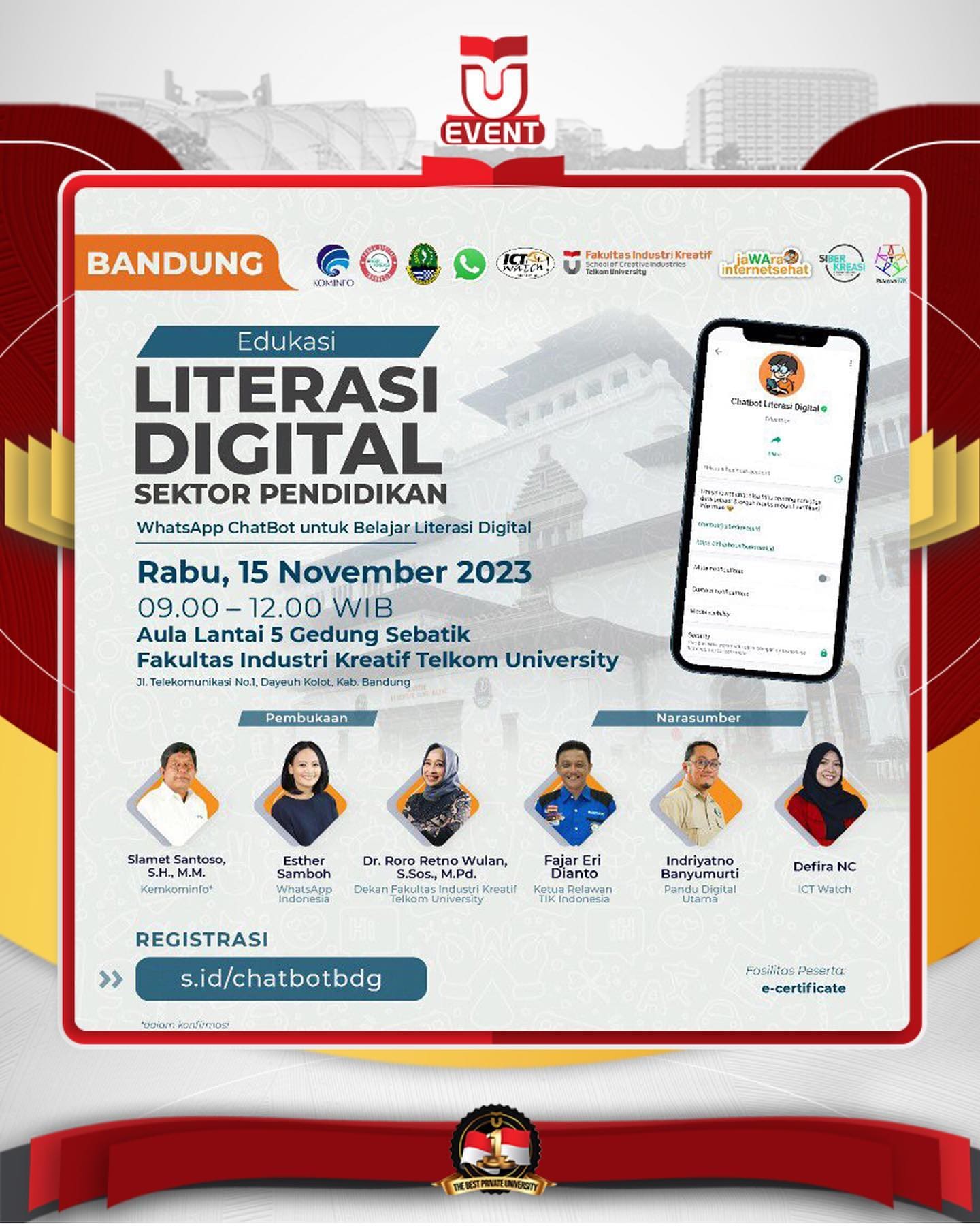 HAI TelUtizen! Roadshow Program Edukasi Literasi Digital sudah sampai di