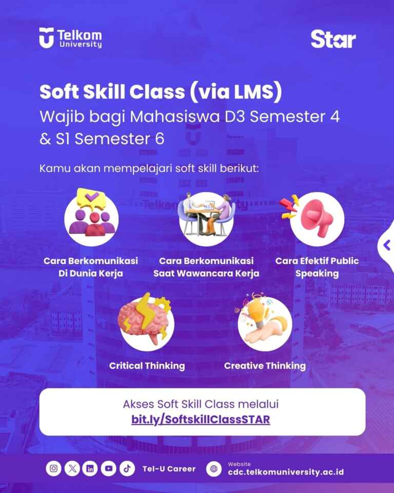 Jelajahi potensimu dan siapkan dirimu untuk menghadapi tantangan di dunia kerja bersama program STAR dari Direktorat Kemahasiswaan Karir dan Alumni 1