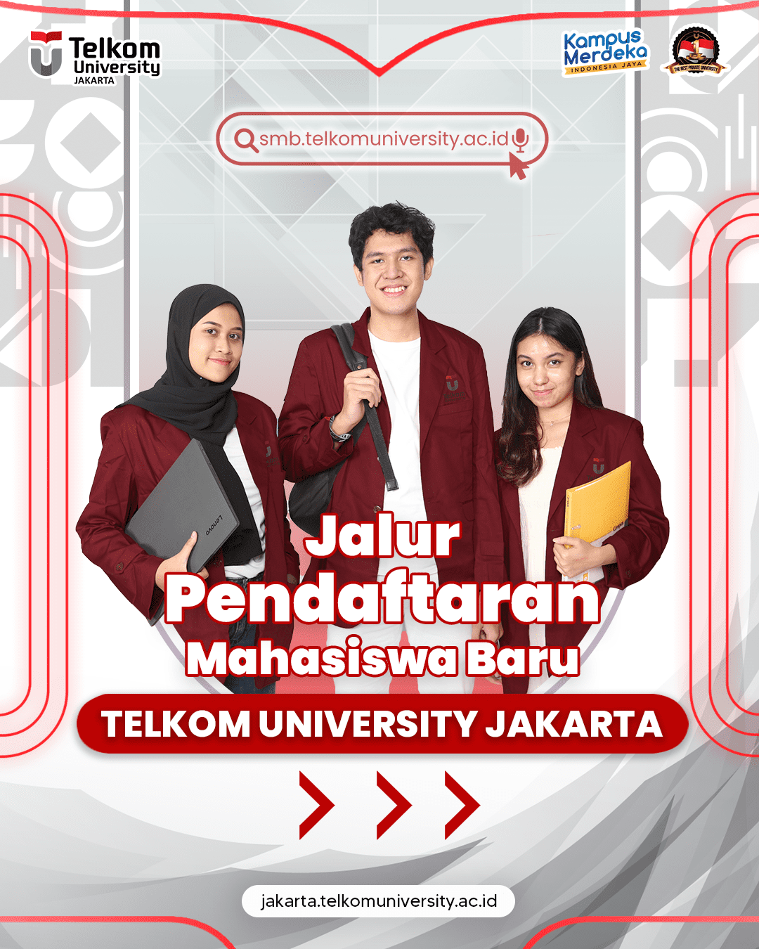 1718590852 Halo TelUtizen Jakarta Telkom University Jakarta sedang membuka beberapa jalur