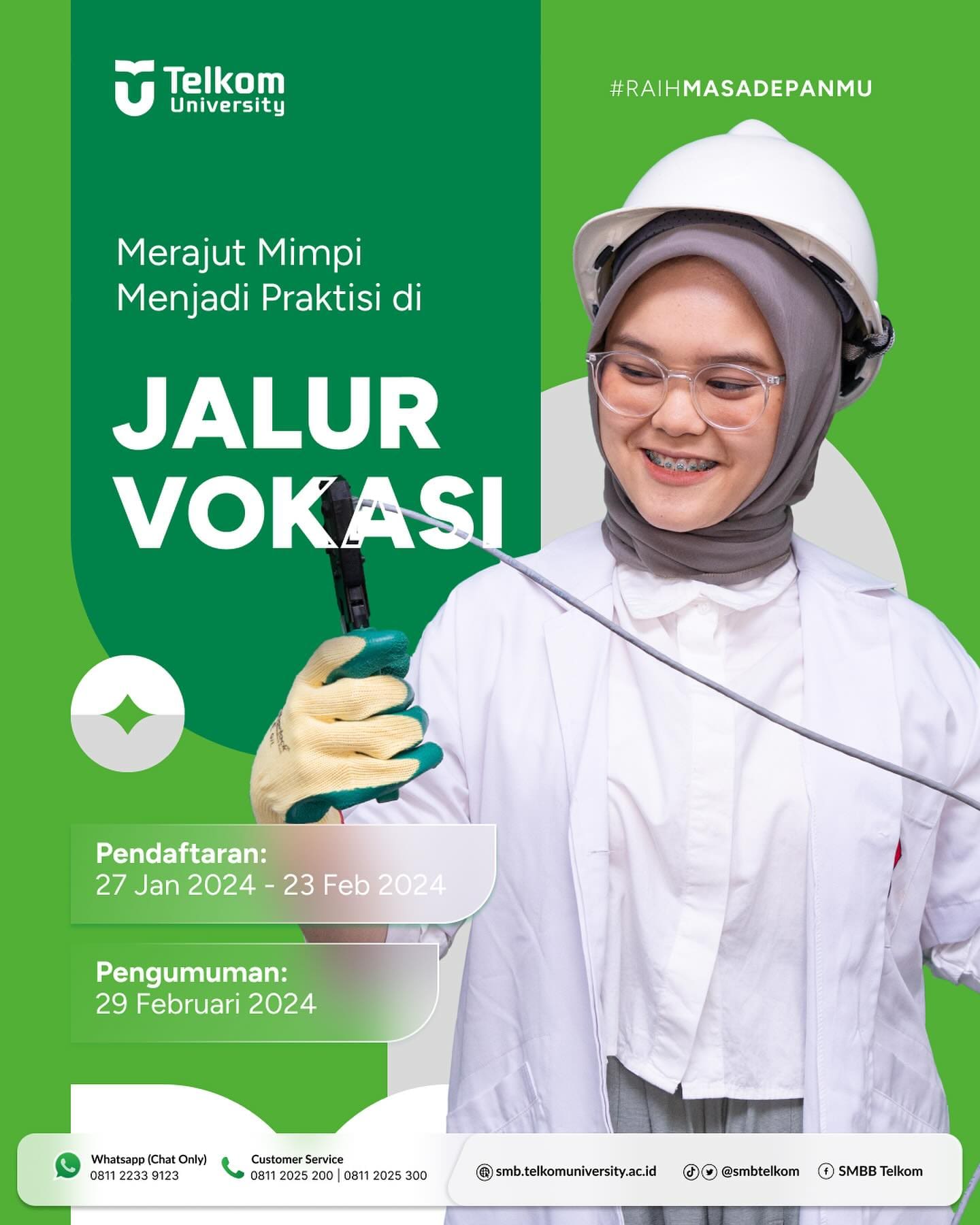 1718655342 Telah dibuka kesempatan untuk mendaftar melalui jalur Vokasi Sesuai untuk
