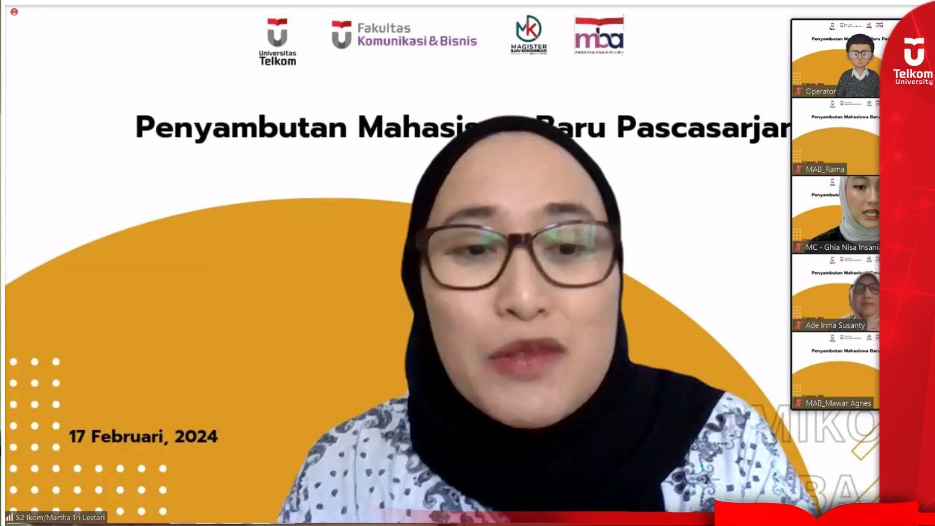 Tel U Sambut Mahasiswa Baru Pascasarjana S2 Ilmu Komunikasi dan S2