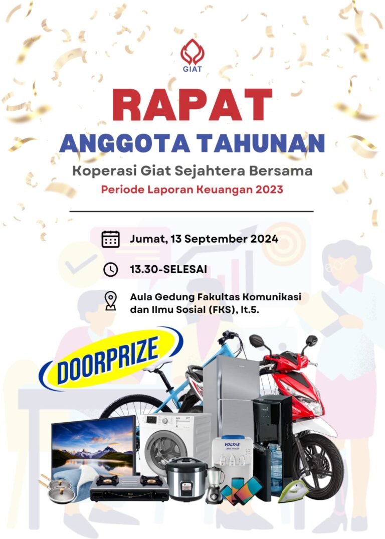 apat Anggota Tahunan Koperasi Giat Sejahtera Bersama Periode Laporan Keuangan Tahun 2023