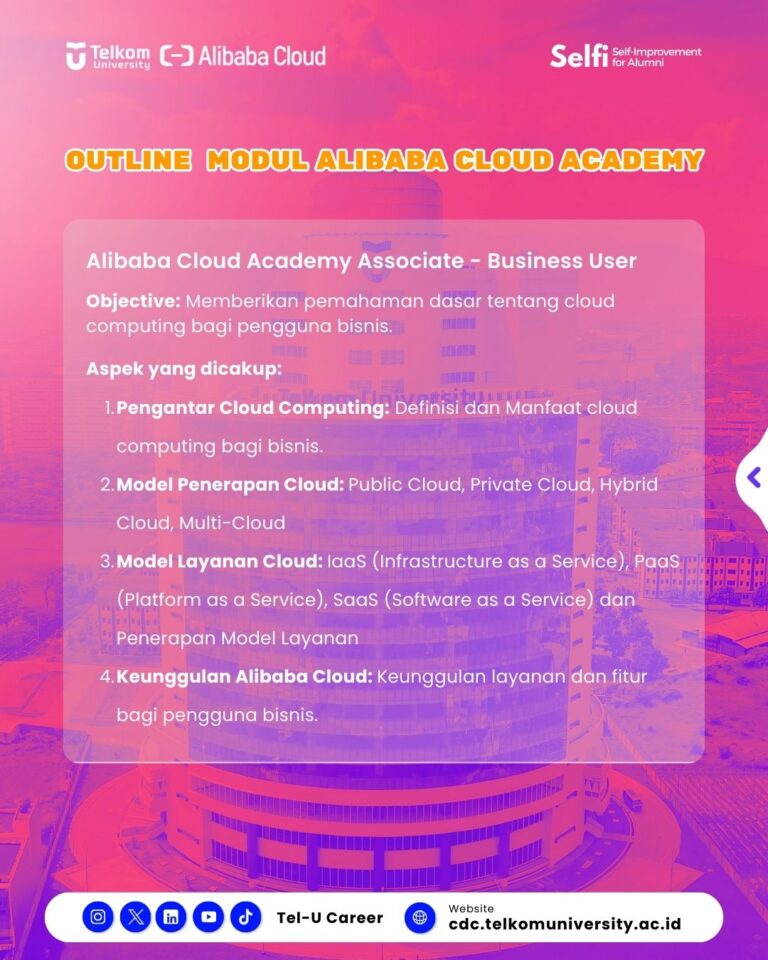 Beasiswa Sertifikasi Alibaba Cloud Academy Batch 1 c