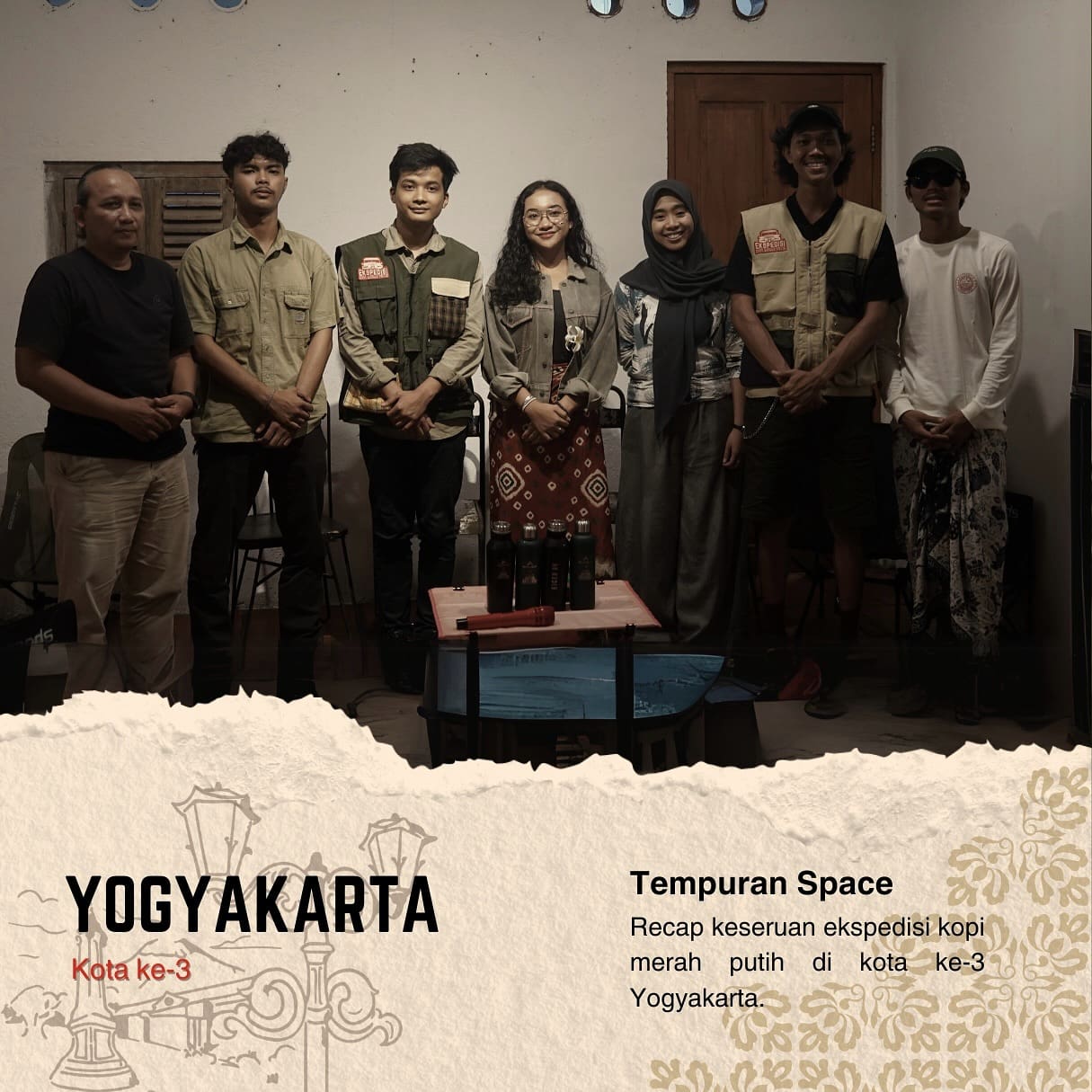 1736957446 Yogyakarta tempat tujuan ketiga Ekspedisi Kopi Merah Putih dalam jepretan