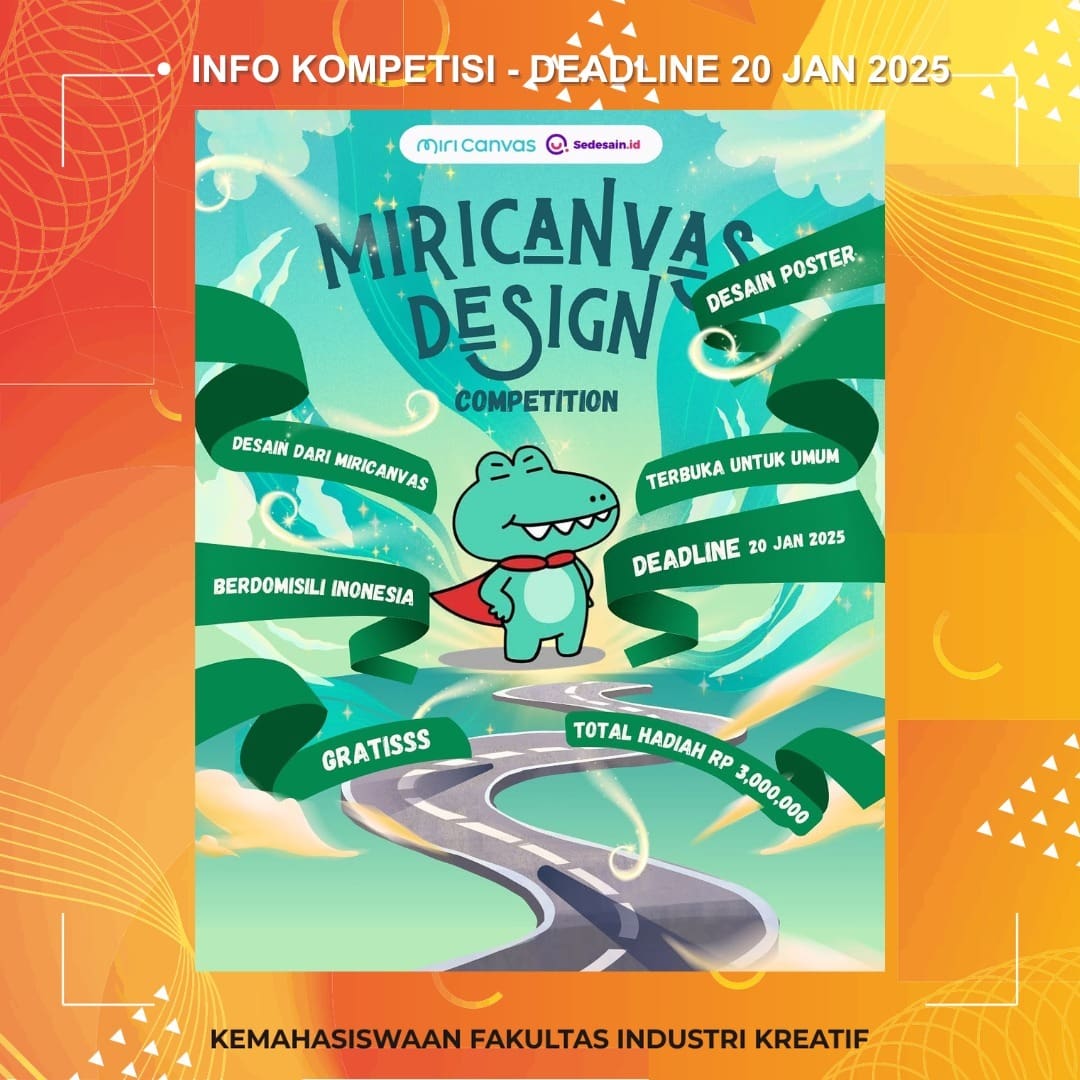 1737135669 INFO KOMPETISI Deadline 20 Januari 2025 More