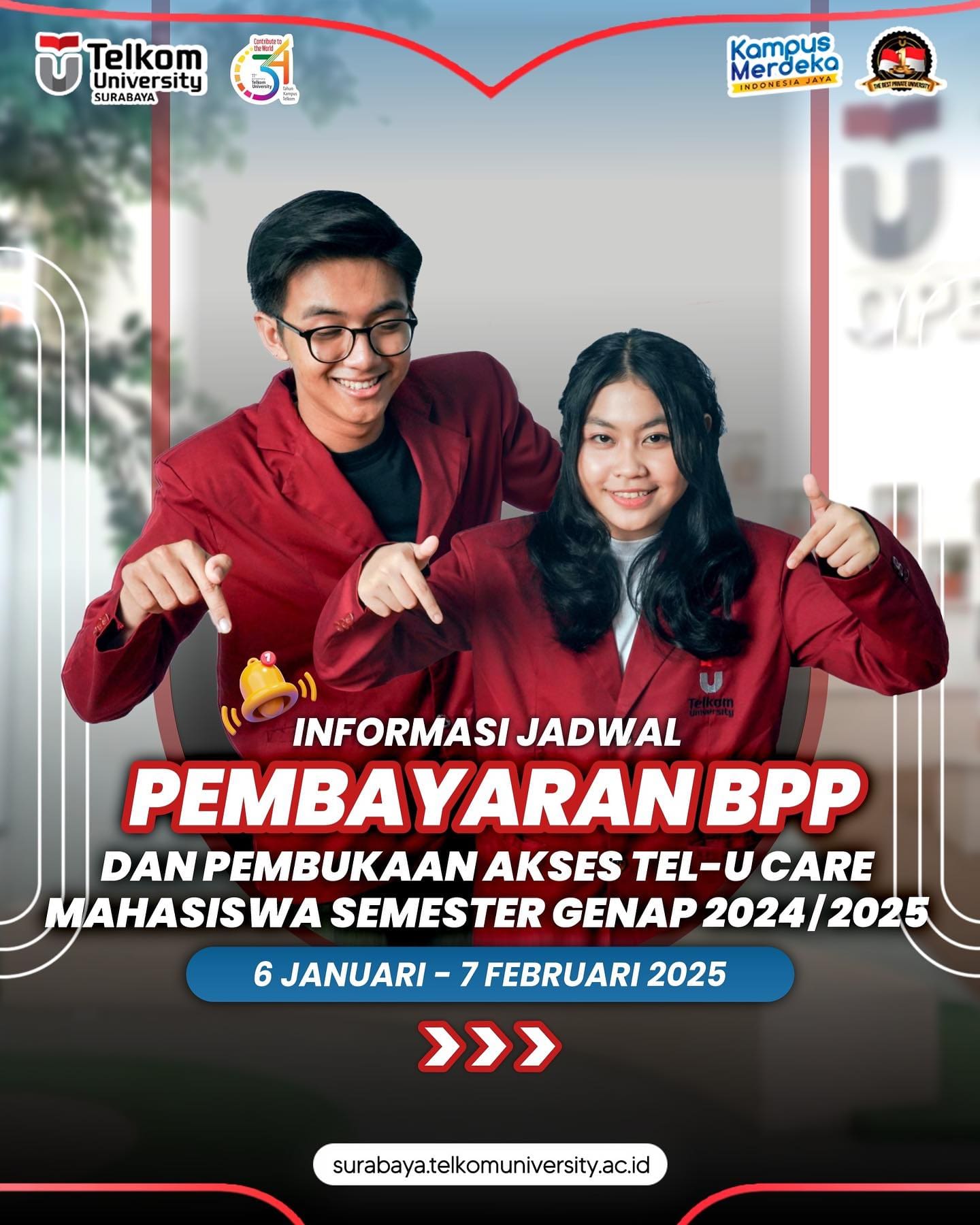 1737139845 HEI TelUtizen Sekilas informasi mengenai Pembayaran BPP Semester Genap Tahun