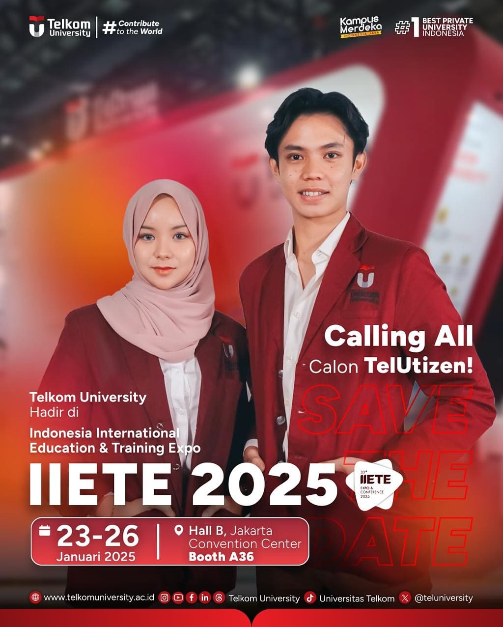 1737666384 HEI TelUtizen Telkom University hadir di Indonesia International Education