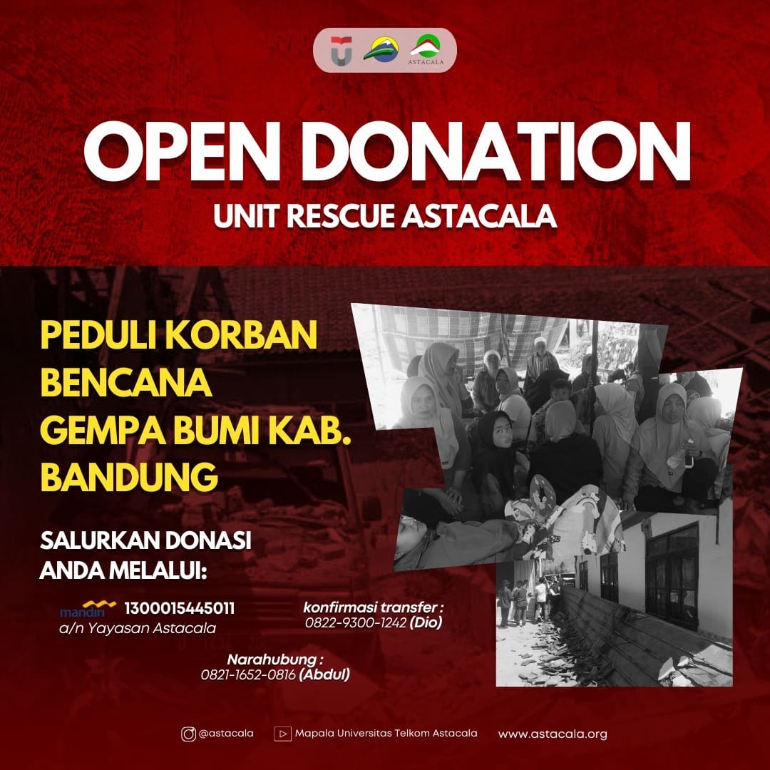 Donasi Peduli Korban Bencana KabBandung ASTACALA KabBandung Berduka Saatny