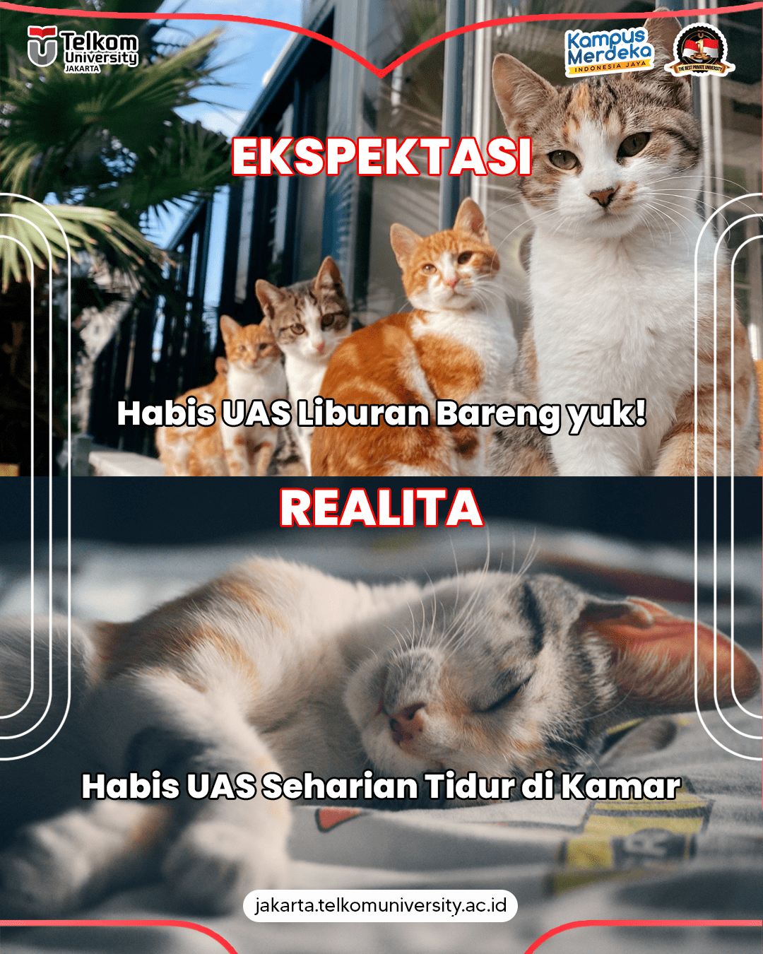 Halo TelUtizen Jakarta Gimana nih UAS kalian Semoga nilai kalian