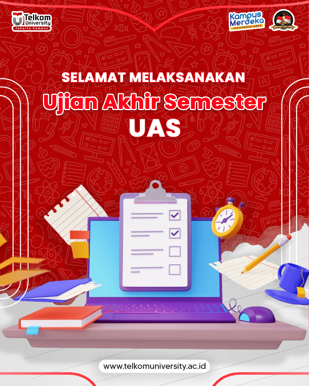 Halo TelUtizen Jakarta Sudah memasuki masa masa UAS nih gimana persiapan