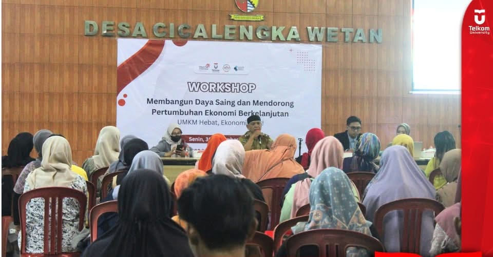 Telkom Indonesia dan Telkom University Bawa UMKM Desa Cicalengka Wetan