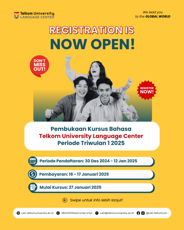 Pembukaan Pendaftaran Kursus Bahasa TW 1 2025