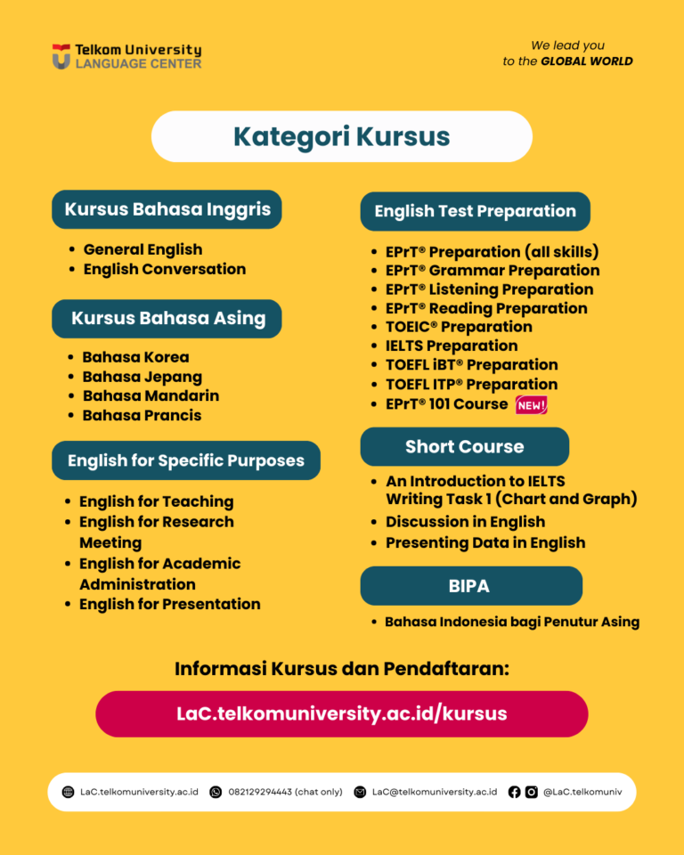 Pembukaan Pendaftaran Kursus Bahasa TW 1 2025