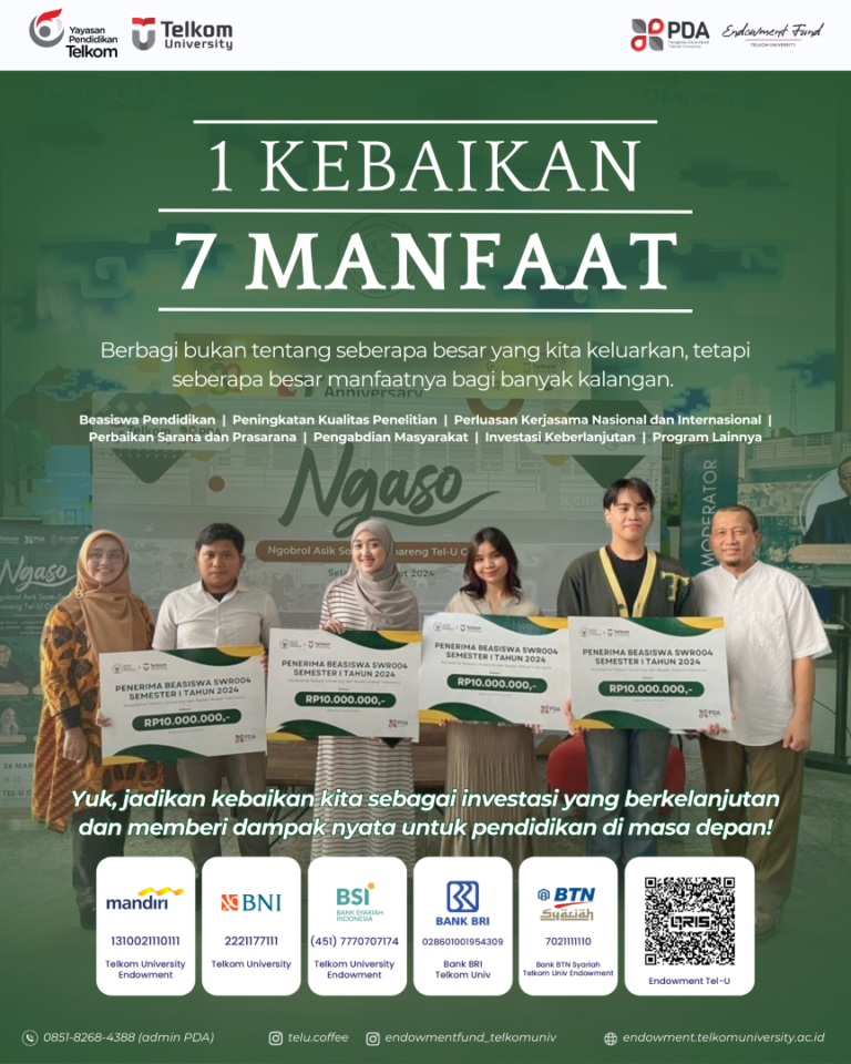 1 Kebaikan 7 Manfaat dengan Endowment Fund Telkom Univeristy