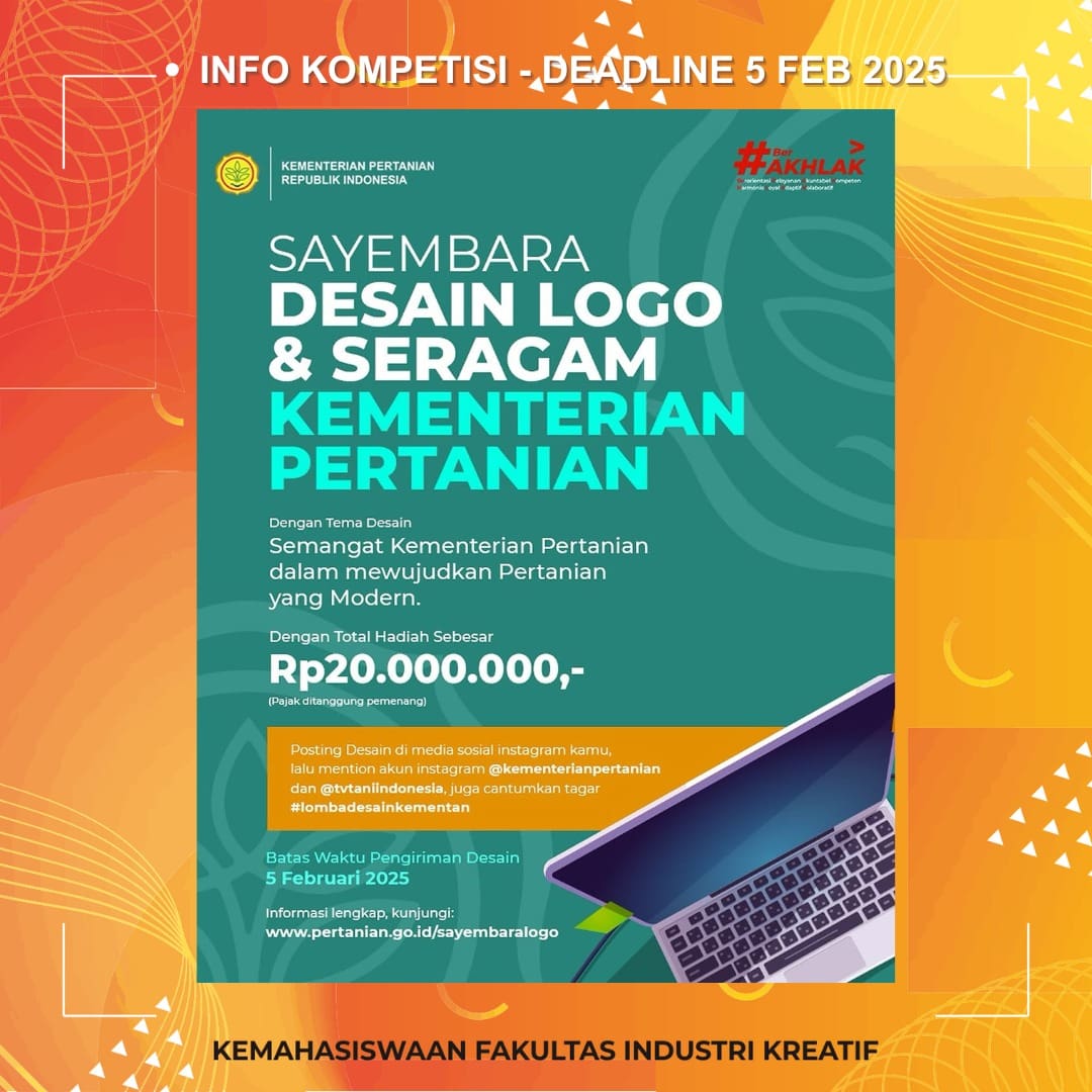 1738467632 INFO KOMPETISI Deadline 5 Februari 2025 More