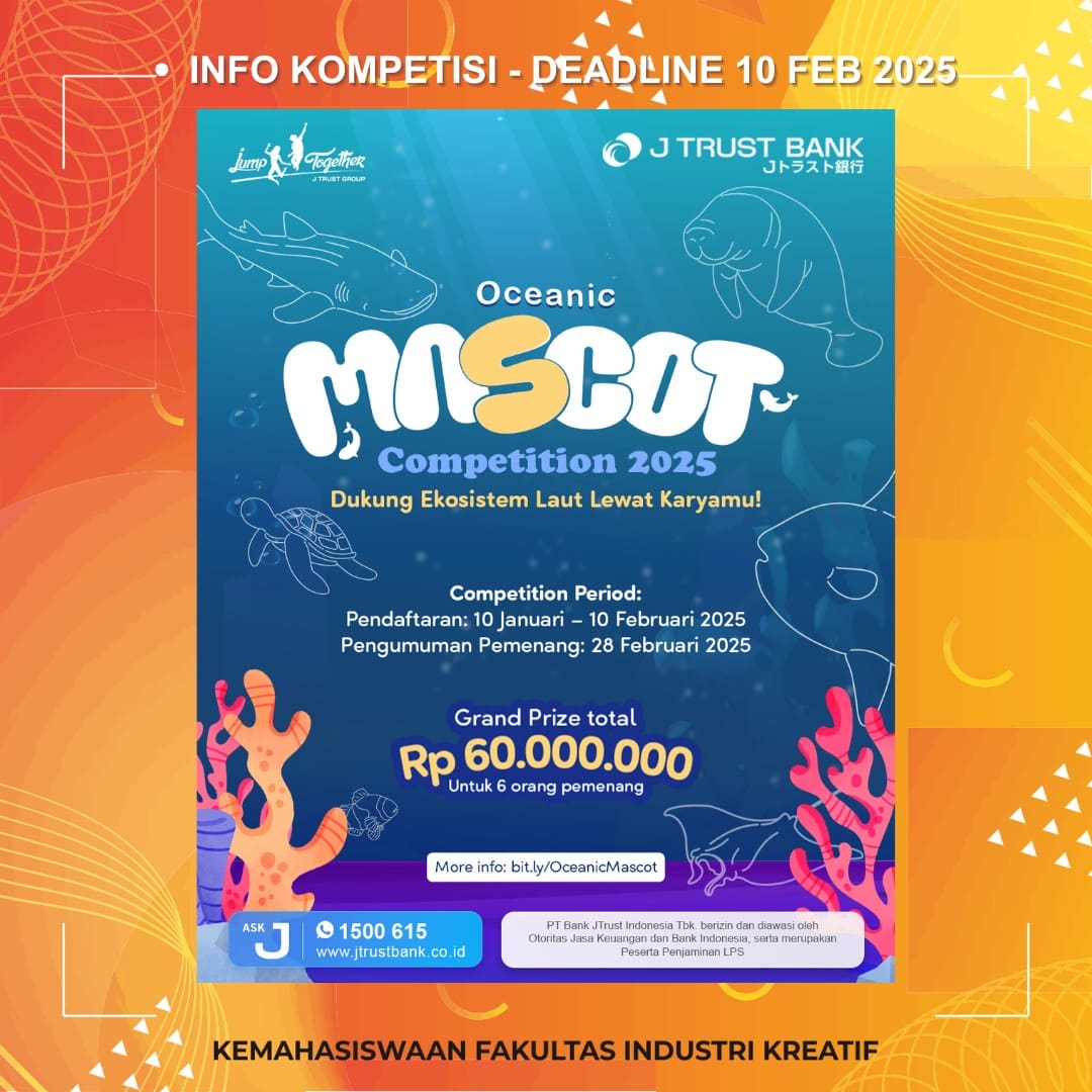 1738944558 INFO KOMPETISI Deadline 10 Februari 2025 More
