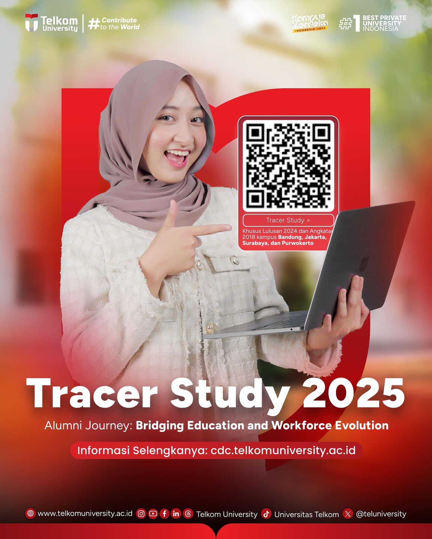 1739229086 HEI TelUtizen TRACER STUDY 2025 TELKOM UNIVERSITY Halo Alumni Telkom