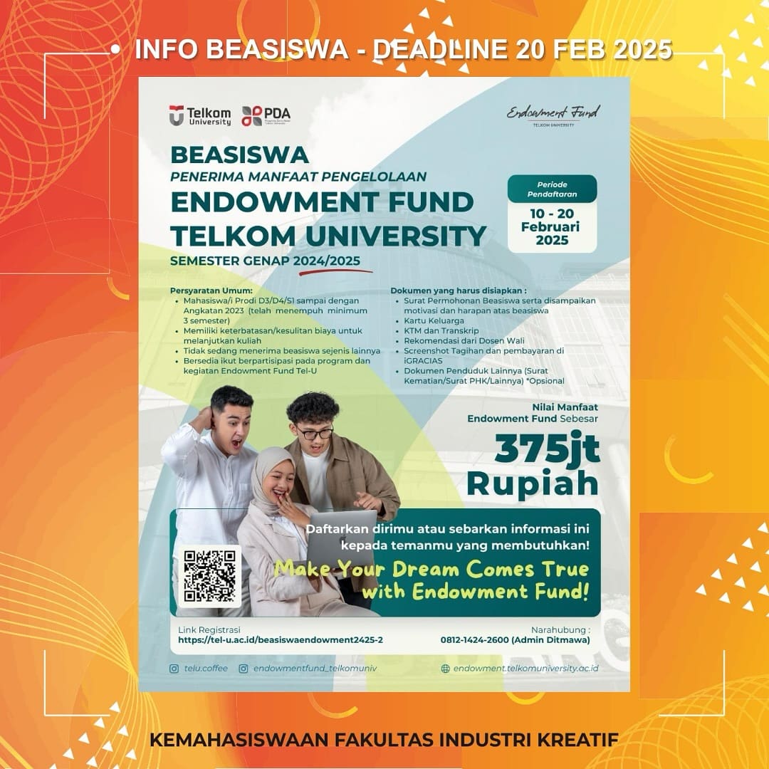 1739558667 INFO BEASISWA Deadline 20 Februari 2025 More