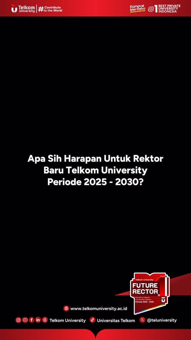 1739915381 HEI TelUtizen Segenap Civitas Academica Telkom University menyatukan harapan u