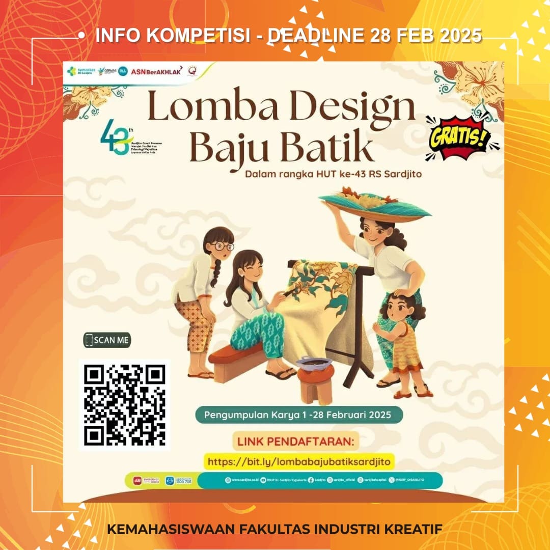 1740030099 INFO KOMPETISI Deadline 28 Februari 2025 More