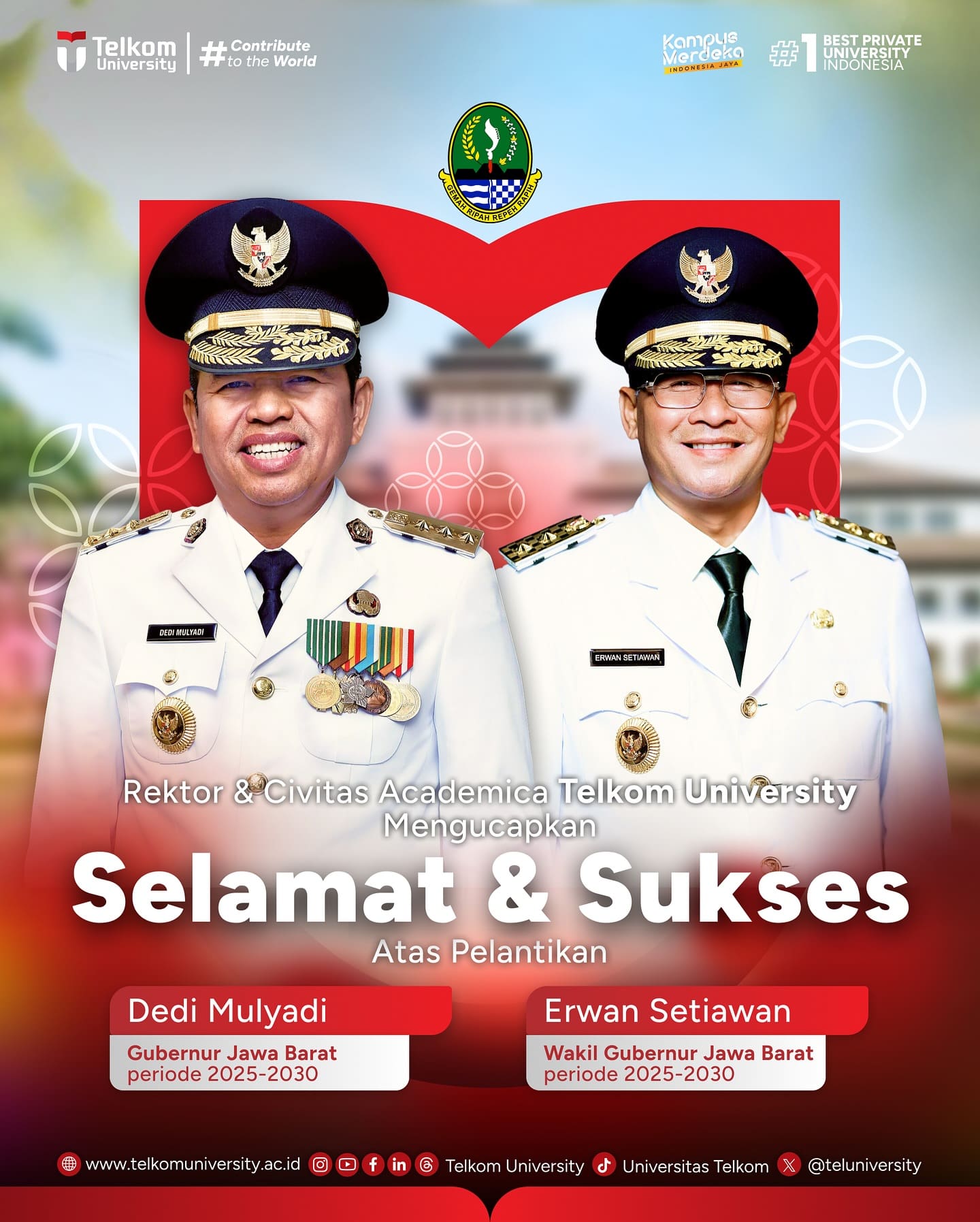 1740189653 HEI TelUtizen Rektor beserta Civitas Academica Telkom University mengucapkan se