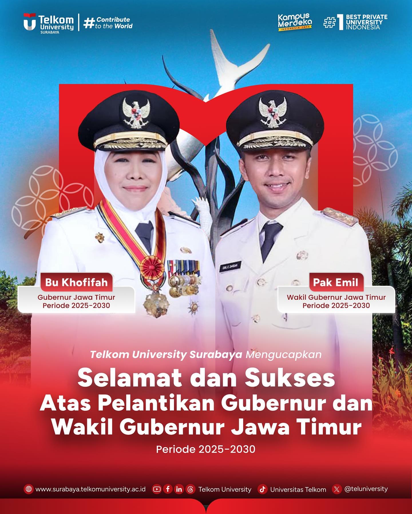 1740582983 Dengan penuh rasa bangga mengucapkan selamat dan sukses atas pelantikan