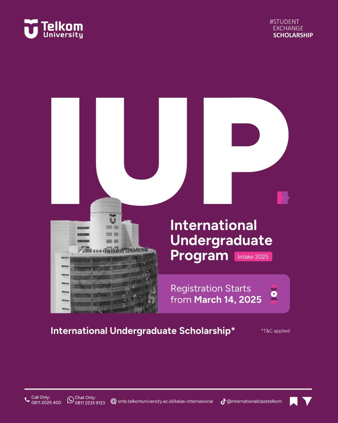 1742235278 The International Undergraduate Program for the March Intake is now