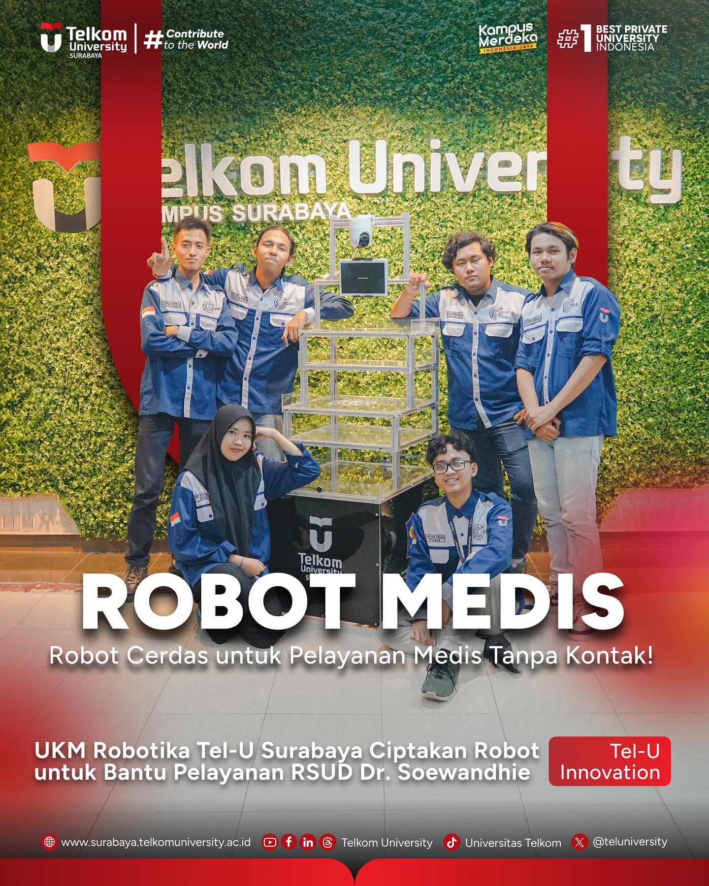 Dengan adanya inovasi seperti ini, Telkom University Surabaya semakin mengukuhka