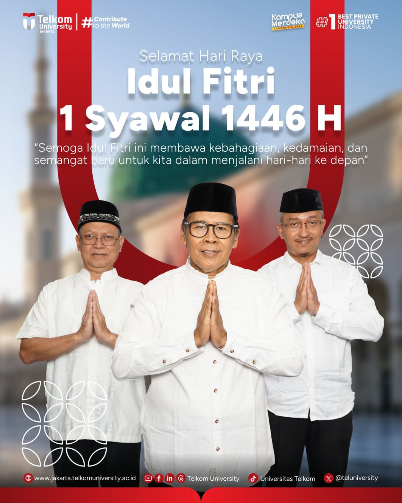 HEI TelUtizen! Civitas Akademika Universitas Telkom Jakarta mengucapkan Selamat