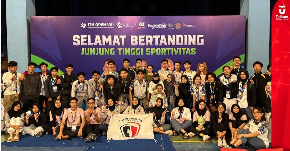 Prestasi Gemilang! UKM Taekwondo Telkom University Borong 31 Medali di