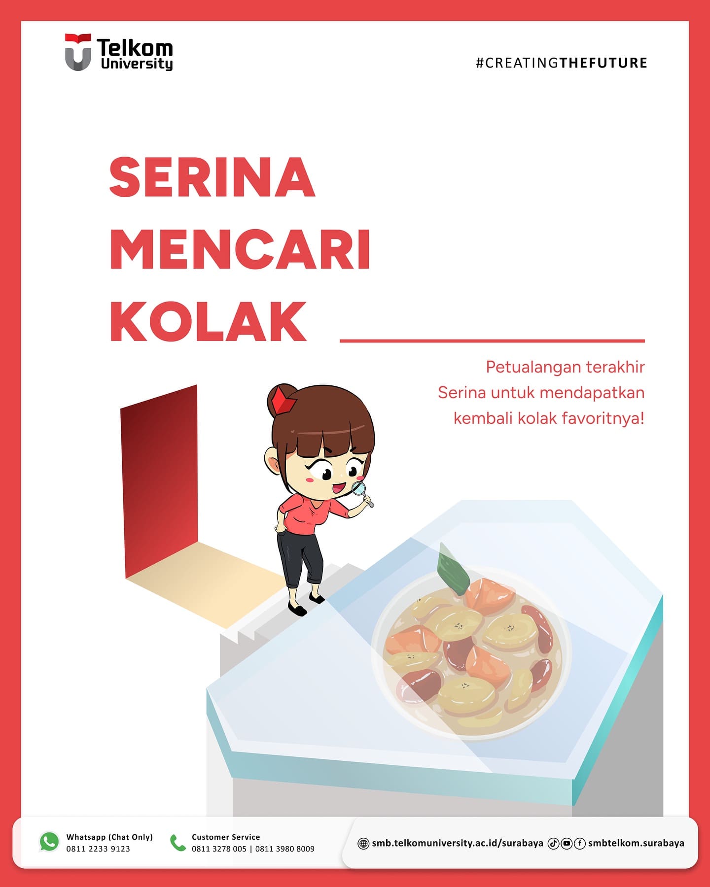Serina akhirnya tiba di lokasi terakhir, yaitu kota Surabaya! Kota