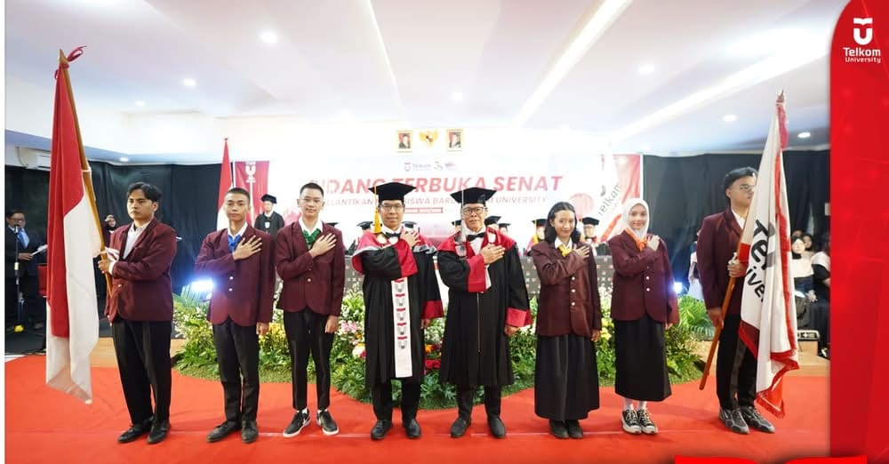 Sidang Terbuka Senat Penerimaan Mahasiswa Baru Tel-U Kampus Jakarta: Kukuhkan 78