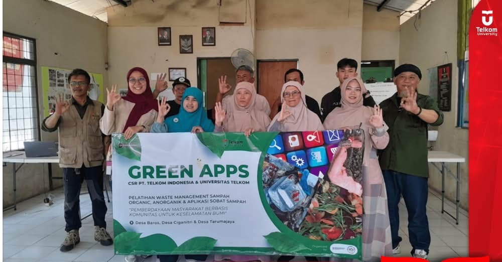 TJSL Telkom Indonesia bersama Telkom University Gelar Pelatihan Budidaya Maggot