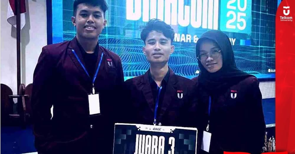 Tiga Mahasiswa Telkom University Berhasil Raih Juara 3 dalam Ajang “DINACOM 2025
