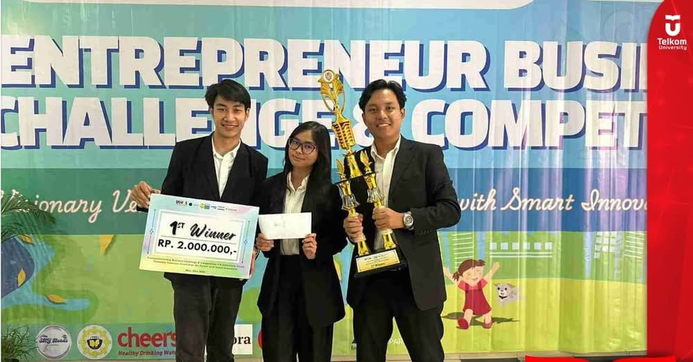 Mahasiswa Telkom University Raih Prestasi di Entrepreneur Business Challenge 5.0