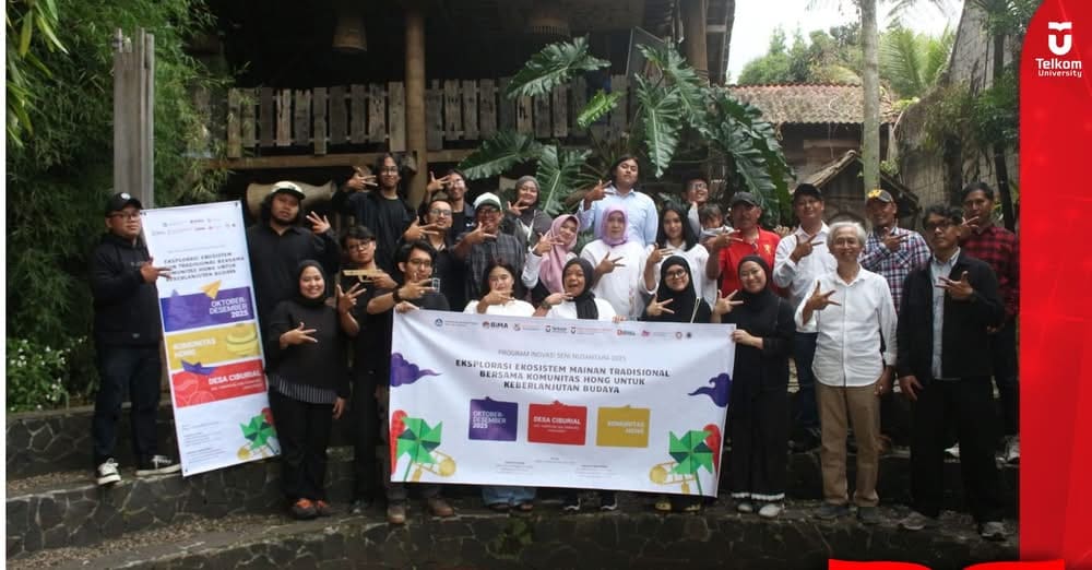 Lewat Desain Inovatif, Tel-U dan Komunitas Hong Jaga Nyala Mainan Tradisional un