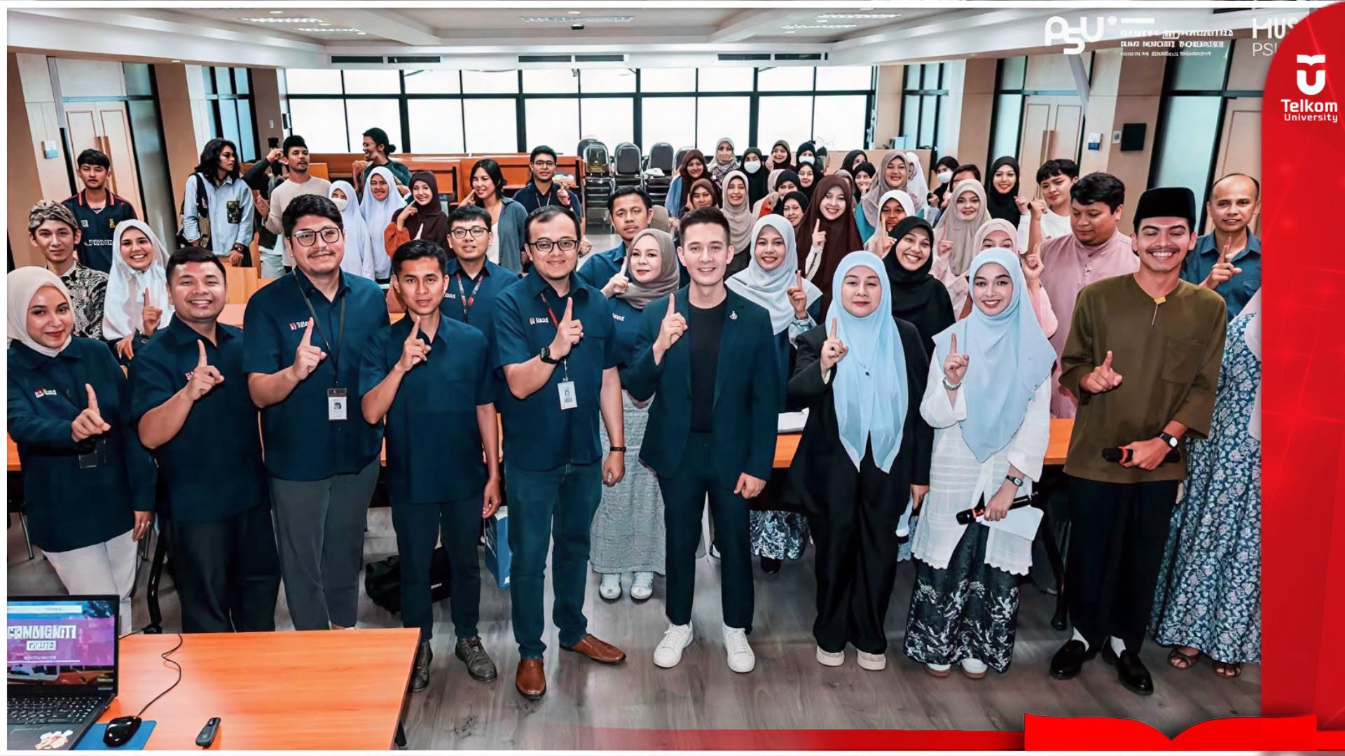 Perkuat Jejaring Internasional, Prodi Digital PR FKS Tel-U Gelar Pengabdian Masy